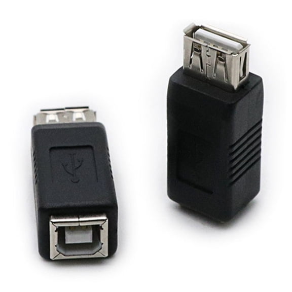 2Pack USB2.0 A Female to Type B Female Adapter for Seamlessly Data and Charging Need Laptop USB Converters