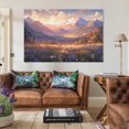 Canvas Painting Sunset in the Valley (245) Poster Art Prints
