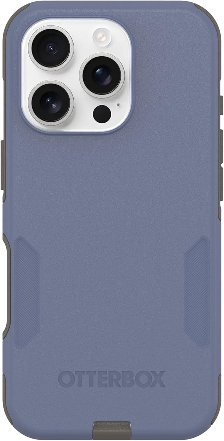 OtterBox iPhone 16 Pro (Only) - Commuter Series MagSafe Case - Spiced Orchid (Blue & Grey) - Built-in Magnets - Slim & Tough - Pocket-Friendly - with Port Protection