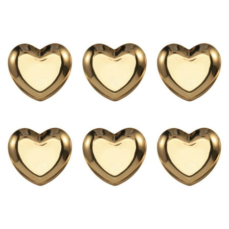 6pcs x Love small tray-Gold