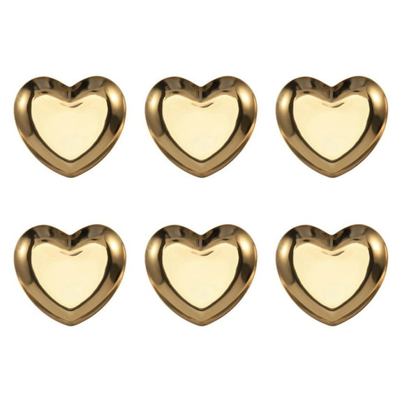 6pcs x Love small tray-Gold