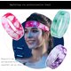 thumbnail image 3 of Paquete de 4 diademas deportivas para hombres, banda para el cabello antideslizante, diadema deportiva, banda para el sudor absorbente de humedad para correr, Yoga, ciclismo, Fitness, 3 of 5