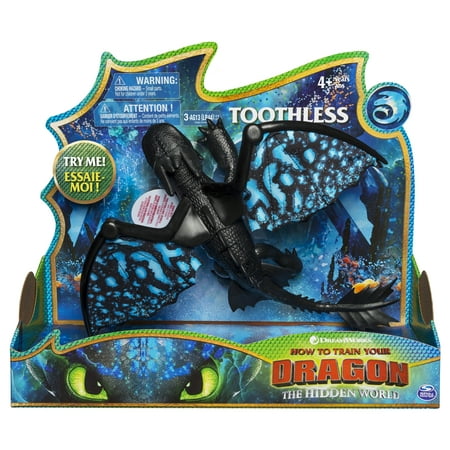 DreamWorks Dragons, Toothless Deluxe Dragon with Lights and Sounds, for Kids Aged 4 and Up