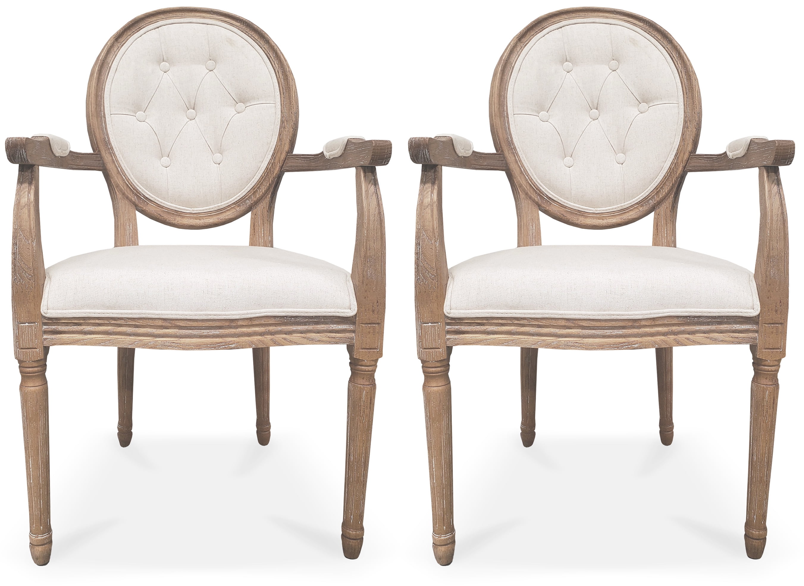 2xhome Cream Color Upholstered Button Tufted Back Fabric Plastic Style