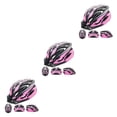thumbnail image 3 of QualitChoice Multifunctional Helmet Road Bike - Enjoy Versatility And Multiple Features For Any Cycling Adventure 012 black pink 3Set, 3 of 6