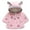 Pink, variant on GYRATEDREAM Newborn Infant Baby Winter Warm Fleece Coat Boys Girls Cute Rabbit Ears Windproof Hooded Jacket Toddler Button Thicken Shawl Outwear Clothes for 0-18 Months