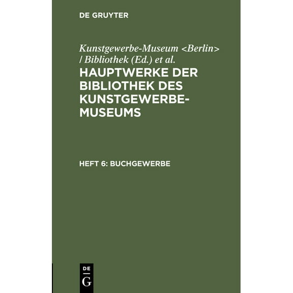 Buchgewerbe, (Hardcover)