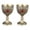 2PCS Bronze #269, variant on Vintage Embossed Goblet, Handmade Retro Shot Glass Medieval Chalice Decorative Liquor Cup for Home Bar Party Wedding Gift Table Decor Ornaments