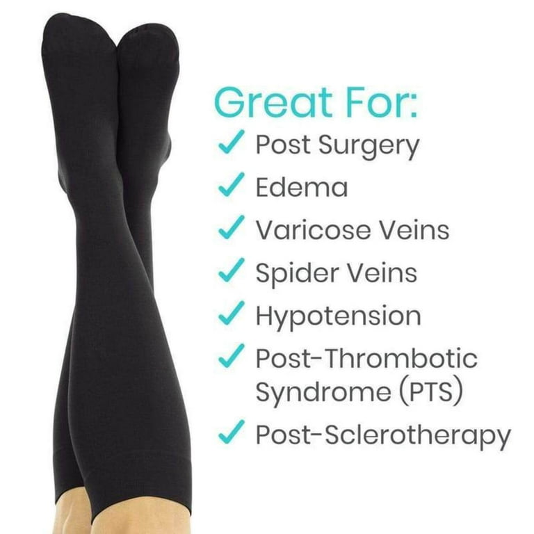 Vive Medical Compression Stockings - 15-20 mmHg Knee-High Sock for