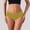Yellow, variant on DuoJiaJ Seamless Underwear for Women, Pure Cotton Crotch Low Waist Breathable Sexy Solid Color Beige L
