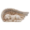 thumbnail image 1 of Sidaley Pet Statue Asleep Dog in Angel's Home Sculpture Decor Figurine Tribute Wing Electrónica, 1 of 1