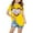 Yellow, variant on ibuvkizy Baby Girl Clothes Graphic Round Neck Crop Top Girls Short-Sleeve T-Shirt Tops