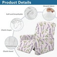 thumbnail image 5 of FOR U DESIGNS Lavender Pattern Recliner Chair Covers Stretch Lazy Boy Recliner Covers Protector with Armrest, Reusable Reclining Slipcovers with Storage Pocket, 5 of 8