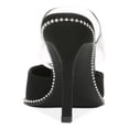 thumbnail image 2 of BAR III Womens Black Transparent Studded Padded Brielle Pointed Toe Stiletto Slip On Pumps Shoes 8 M, 2 of 4