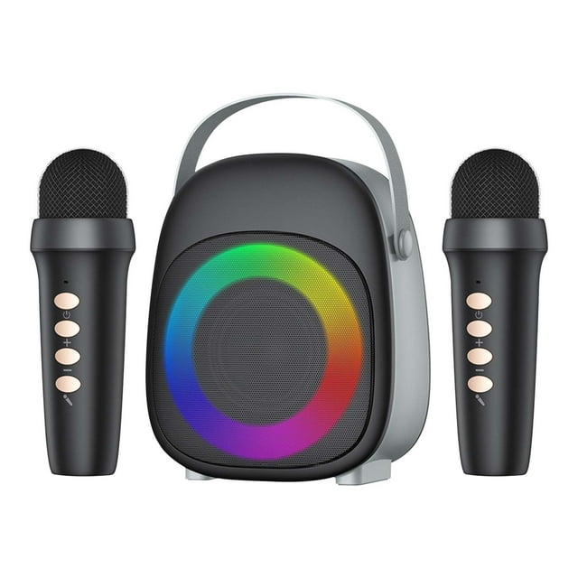 Amzcrzy Electrónica para hombres Organizador de electrónica Cámara digital Altavoz Bluetooth KTV Mini portátil para exteriores con micrófono integrado, regalo, venta al por mayor de audio inalámbrico