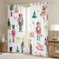 thumbnail image 2 of Feelyou Cartoon Cute Princess Black Out Curtains for Kid, Nutcracker Royal Guarder Curtains Pack of 2 (42x63 Each), Merry Christmas Theme Bedroom Curtains, Window Curtains Room Decor, 2 of 6