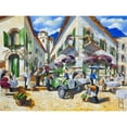thumbnail image 3 of West, Ronald 24x19 Black Modern Framed Museum Art Print Titled - Corner Cafe at Cafe da Vinci II, 3 of 5