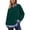 Q87 Green, variant on Mifsaly Womens Sweatshirt Fake Two Piece Layered Look Sweatshirts Striped Patchwork Work Office Pullover Tops Beige,L