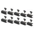 thumbnail image 2 of Paquete de 15 cerraduras de seguridad para puertas correderas, doble orificio, ajustable, para niños, cerradura de seguridad para ventanas correderas verticales y horizontales, color negro, 2 of 9