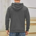 thumbnail image 5 of Turilly Men's Solid Color Corduroy Hoodie Men's Drawstring Hoodie Long Sleeved, 5 of 5