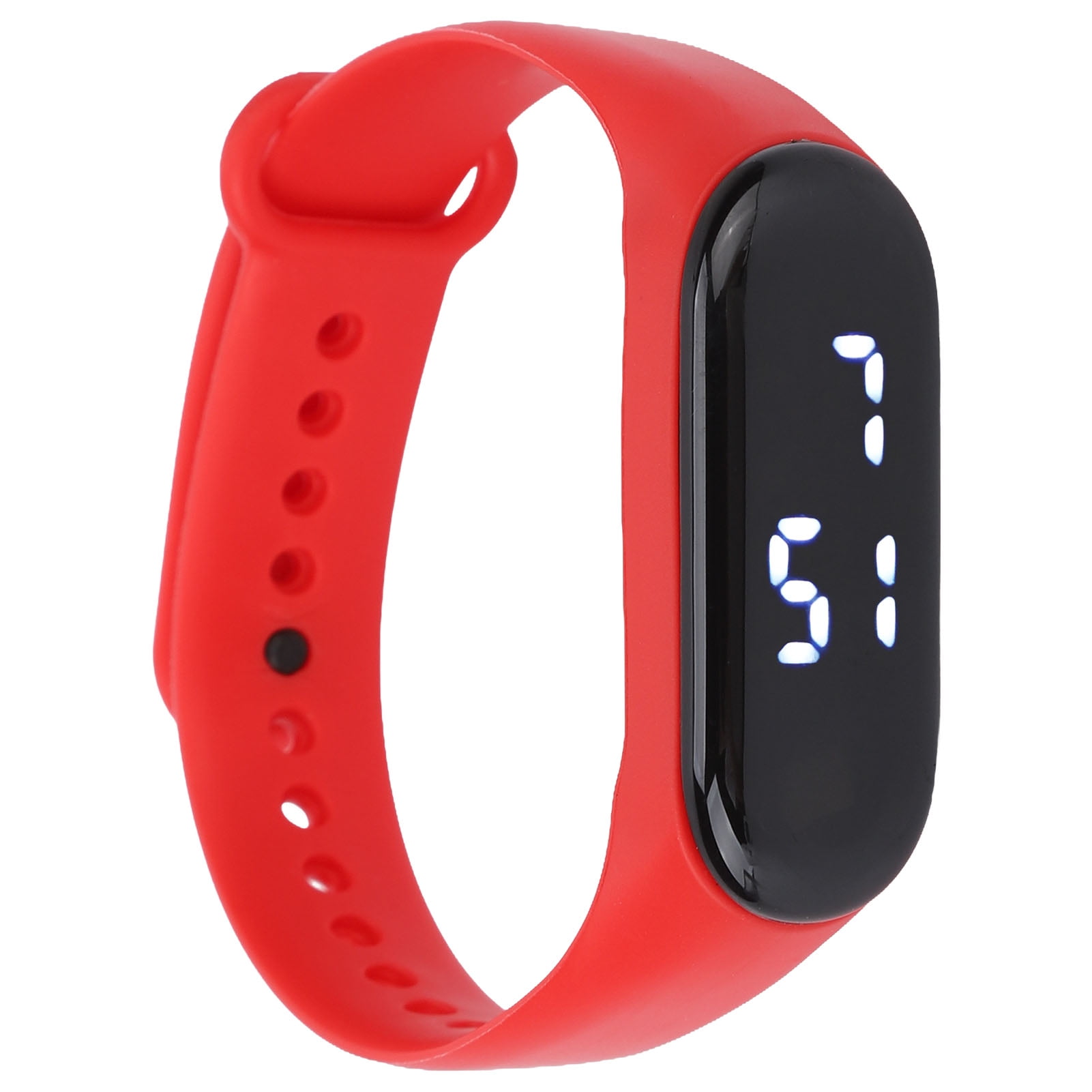 Rubber red led watch discount