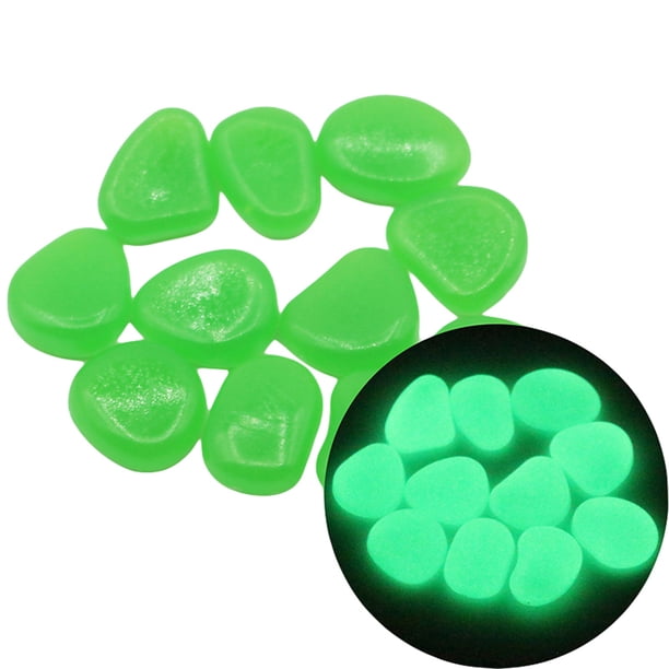 SAYOO 80 piezas de guijarros de jardín, piedras que brillan en la oscuridad, piedras luminosas para decoración de pasarelas y patios SAYOO casual