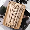 thumbnail image 6 of 100PCS Coffee Stirrers, 5.9 Inch Coffee Stir Sticks with Round Ends, Cafe Grade Natural Wooden Stir Sticks, Wooden Beverage Mixer for Cocktails Milk Tea$$Home Decor, Kitchen, & Other, 6 of 6