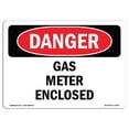 thumbnail image 1 of SignMission OS-DS-A-1218-L-2390 12 x 18 Po Signe de Danger OSHA - Compteur de Gaz Inclus, 1 of 1