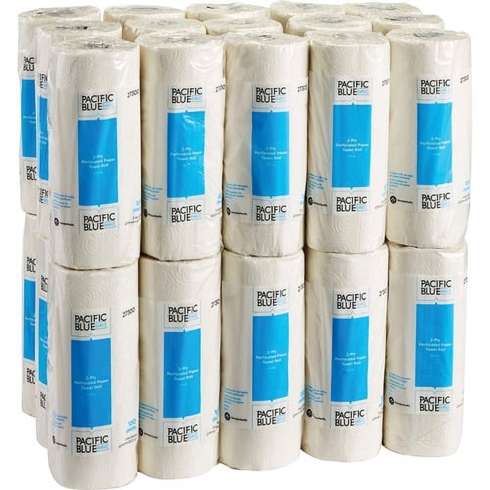 Georgia-Pacific Preference 100 Sheet Perforated Roll Towels 2 Ply - 8.80" x 11" - 100 Sheets/Roll - White - Paper - Perforated, Strong, Absorbent - for Healthcare, Food Service - 100 - 30 / Carton