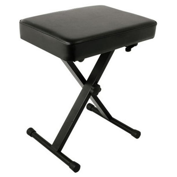 Banco para teclado Yamaha PKBB1, ajustable, acolchado, estilo X, negro