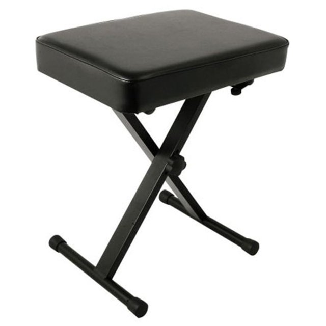 Banco para teclado Yamaha PKBB1, ajustable, acolchado, estilo X, negro
