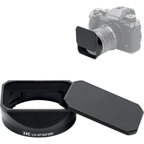 JJC Metal Square Lens Hood for Fujifilm Fuji Fujinon XF 30mm F2.8 R LM WR Macro Lens on Fujifilm X-T5 X-T4 X-T3 X-H2S