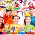 thumbnail image 4 of Happy Birthday Decorations Set - Colorful Birthday Themed Honeycomb Centerpiece, Table Decoration for Kids' Birthday Party Supplies, 4 of 8