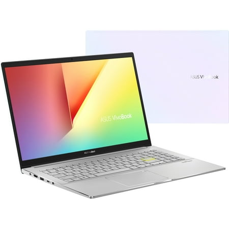 Asus VivoBook S15 15.6" Full HD Laptop, Intel Core i7 i7-10510U, 16GB RAM, 512GB SSD, Windows 10 Home, Dreamy White/Transparent Silver, S533FA-DS74-WH