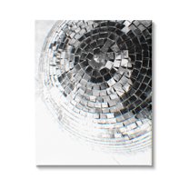 Stupell Industries Fading Disco Ball Monochrome Photography Photograph Gallery Wrapped Canvas Print Wall Art, Design by Ziwei Li