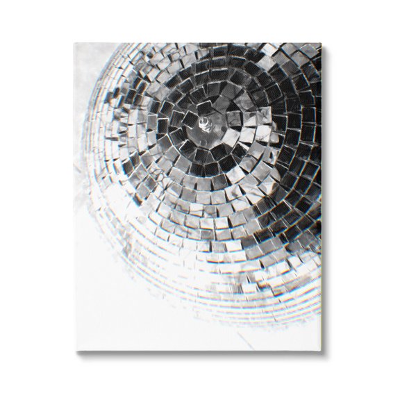 Stupell Industries Fading Disco Ball Monochrome Photography Photograph Gallery Wrapped Canvas Print Wall Art, Design by Ziwei Li