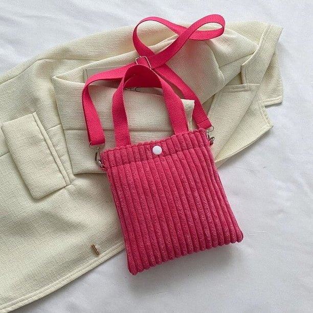 LHSHID Corduroy Female Bag Bucket Bolsas Fashion Travel Luxury Designer Handbag Bags for Women Purse Womens Tote Shoulder Messenger