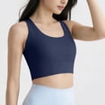 thumbnail image 7 of qelini Sports Bra for Women Wide Strap Breathable Summer Quick Dry Yoga Tank Top Shockproof Sports Bra for Women, 7 of 7
