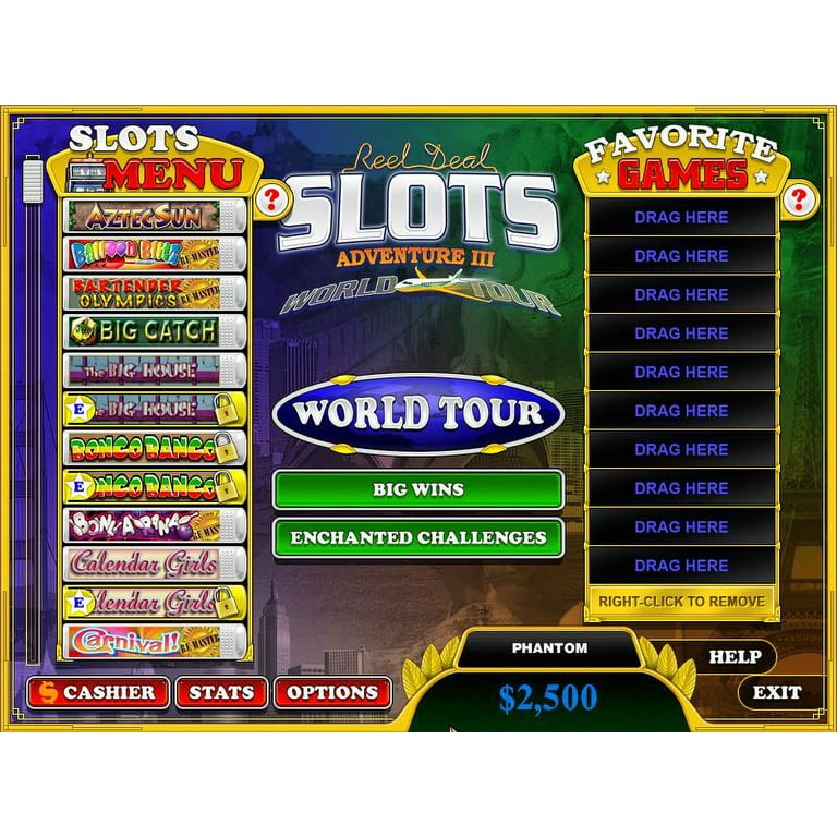 Reel Deal Slots: Adventure III: World Tour 