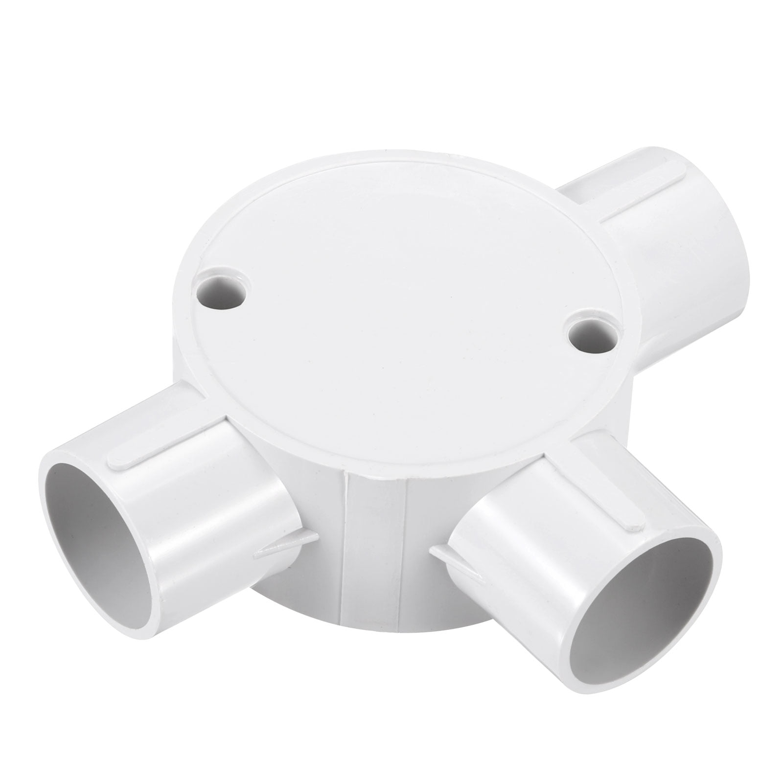 5Pcs Conduit Box Junction Box 3 Way 25mm with Cover, M4 Screws for Hose