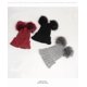 thumbnail image 2 of Fur Bobble Hat Double Pom Pom Beanie Women's Autumn And Winter Korean Fashion Knitted Hat Double Ball Cap Imitation Fox Fur Woolen Hat, 2 of 3