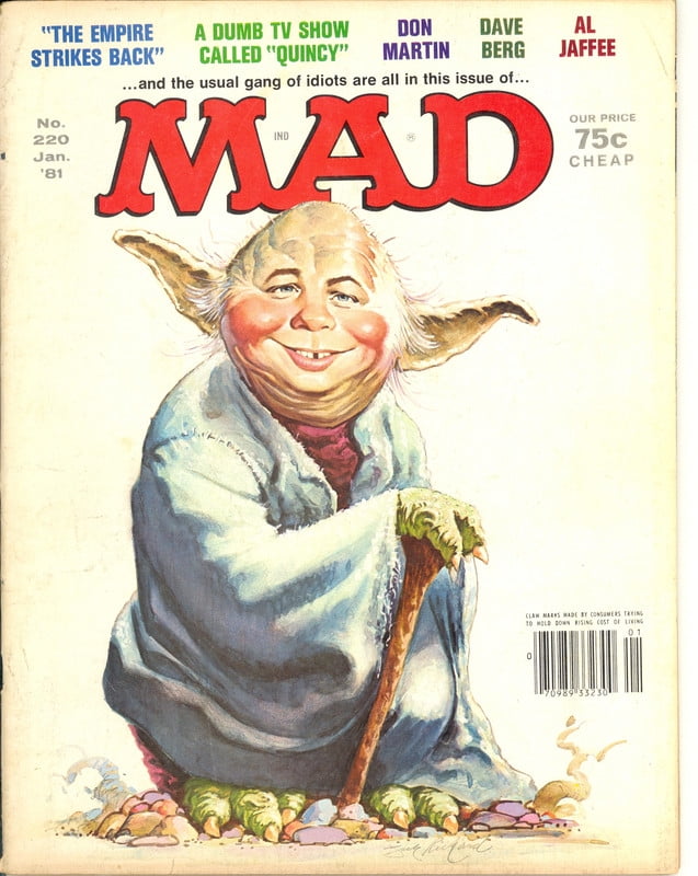 MAD Magazine Vintage Collectible #220 JAN 1981