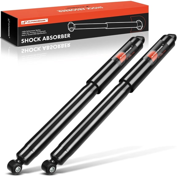 A-Premium Rear Pair (2) Shock Absorber Compatible with Ford F-150 F-250 F-350 F-250 HD F-350 Super Duty, 4WD, Driver and Passenger Side
