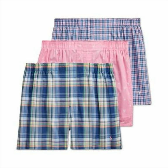 Polo Ralph Lauren Classic Fit Woven Boxers, Set of 3