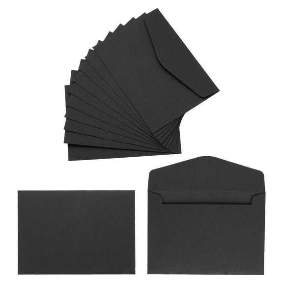 120Pcs Gift Cards Envelopes, Mini Envelopes for Business Mailing, Black