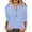 Light Blue, variant on jtjvou Womens 3/4 Sleeve T-Shirts V Neck Buttons Tops Basic Tee Solid Color Blouse Loose Fit Pullover Summer Shirts 2026 Black XXL