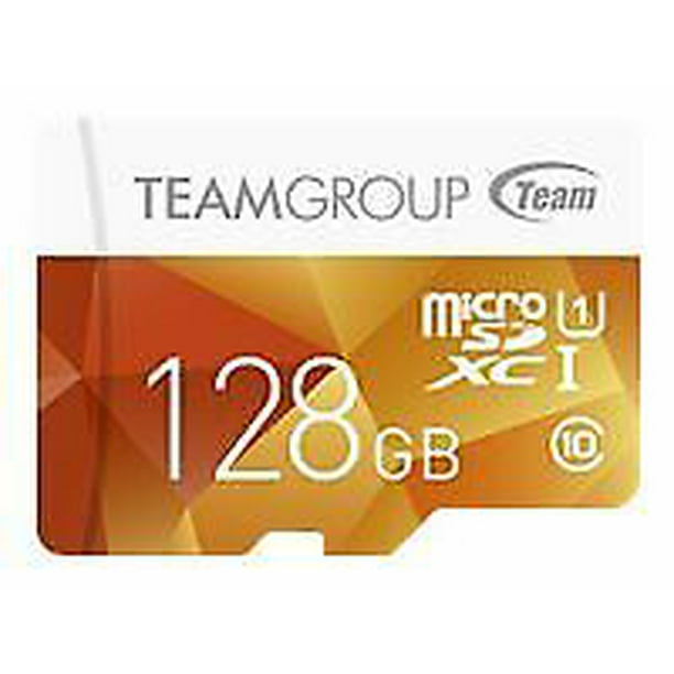 Team Group 128GB Color microSDXC UHSI/U1 Class 10 Memory Card with Adapter, Speed Up to 80MB/s