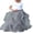 Gray, variant on Gureui Women Tulle Tutu Princess Skirt Layered High Waist Puff Mesh Half Split Prom Overskirt Wedding Party A-Line Dress