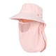 thumbnail image 2 of Sombrero para el sol con solapa para el cuello, visera para la cara, sombrero de pesca, gorra de playa de verano, transpirable Rosa, 2 of 9