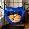 thumbnail image 4 of Summer Breathable Mesh Cat Crate Hammock Bed Hanging Cooling Lounger for Cage Portable Pet Bed Indoor Outdoor, 4 of 6